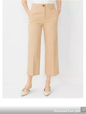Ann Taylor Wide Leg Cropped Pants